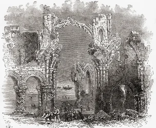 Het klooster van Lindisfarne