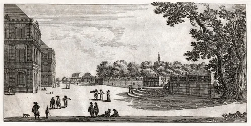 Uitzicht op het Palais d