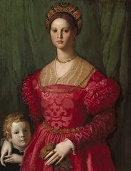 Een jonge vrouw en haar kleine jongen