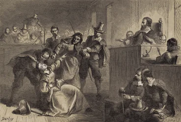 Edmund Cheesemans vrouw voor gouverneur Berkeley