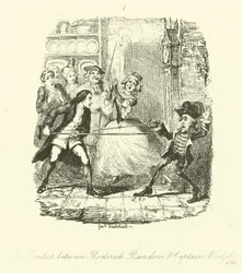 Illustratie voor Roderick Random door Tobias Smollett