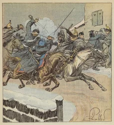 Gevecht bij Nouans-le-Fuzelier, De korporaal Lajersie doodt de majoor van het regiment van de huzaren van Posen