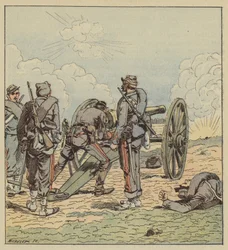 Luitenant Coffinieres de Nordeck richt zelf zijn stukken