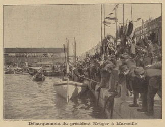 President Kruger van Transvaal arriveert in Marseille
