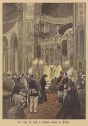 Nieuwjaarsdienst in de Russische Kerk van Parijs