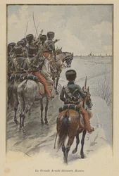 Napoleons Grande Armée arriveert voor Moskou, 1812