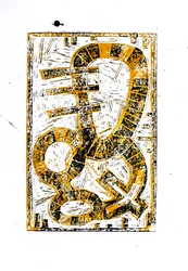 Gouden grafisch ampersand