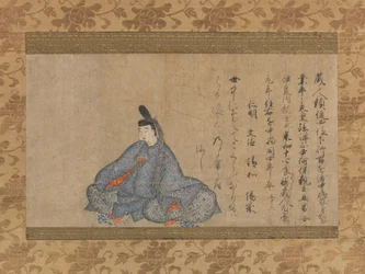 Ariwara Narihira (825-880), uit de Fujifusa versie van Zesendertig Onsterfelijke Dichters