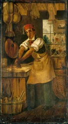Frans: Au bon broyeur. Teken van een kleurenhandelaar. Rue Saint-Martin, daarna rue Saint-Denis (voormalig Maison Picou), 1e arrondissement, Parijs