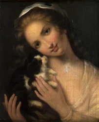 Frans: Jeune fille au chat