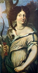 Frans:  Triple portrait de femmes, anciennement dit "Les Nièces de Mazarin" Drievoudig portret van vrouwen, voorheen bekend als "De nichten van kardinaal Mazarin".