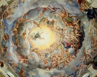 Hemelvaart van de Maagd, van het plafond van de koepel