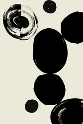 Abstracte zwarte vormen