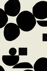 Abstracte zwarte vormen