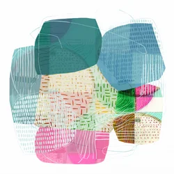 Abstracte kleurrijke vormen