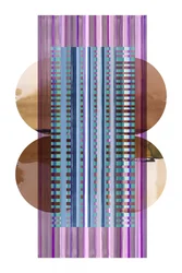 Abstracte gestreepte cirkels