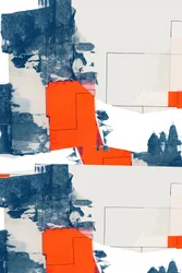 Gedurfde geometrische abstracte kunst