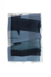 Diepblauwe abstractie