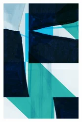 Diepblauwe geometrie