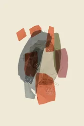 Aardse abstracte vormen