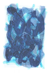 Vloeibaar blauw abstract
