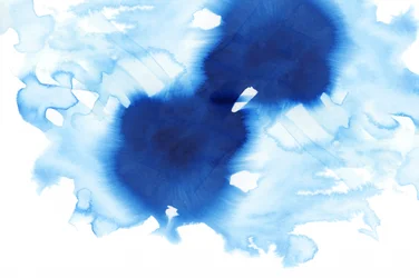 Vloeibaar blauw aquarelverf