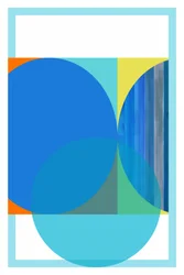Geometrische Blauwe Rust