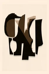 Gelaagde abstracte vormen