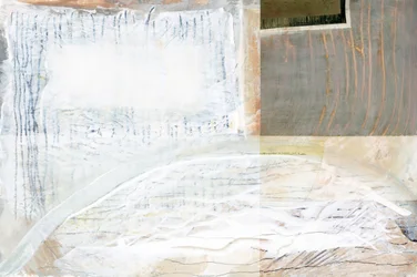 Gelaagde neutrale abstracte kunst