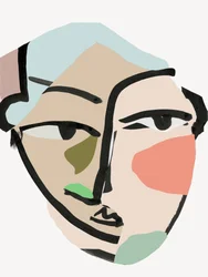 Modern abstract portret
