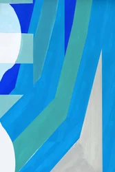 Moderne blauwe vormen
