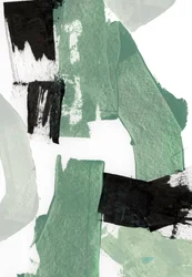 Moderne groene abstracte vormen