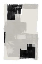 Monochrome penseelstreekgeometrie
