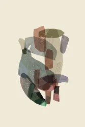 Ingetogen abstracte vormen