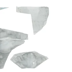 Gedempte aquarelvormen