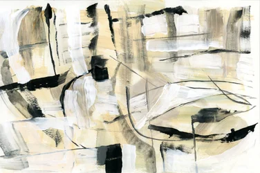 Neutrale abstracte penseelstreken
