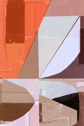 Oranje geometrische abstractie