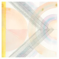 Pastelkleurige geometrische lagen