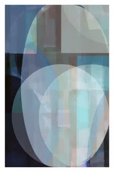 Rustige blauwe geometrie