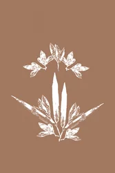 Gestileerde botanische bladeren