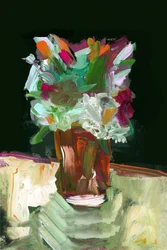 Levendige abstracte bloemen