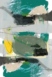 Levendige abstracte penseelstreken