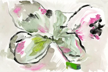 Levendige bloemenschets