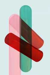 Levendige geometrische overlapping