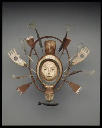 Masker met zeehond of zeeottergeest, eind 19e eeuw