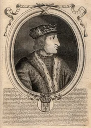 Portret van Karel VI (1368-1422), koning van Frankrijk
