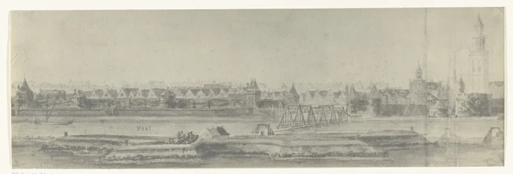 Gezicht op Kampen, 1672 (series title)