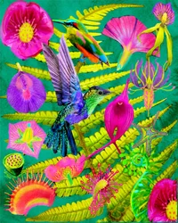 Levendige tropische tuin