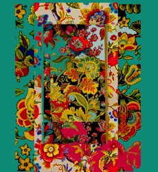 Collage van patronen, 2017 (gemengde techniek)