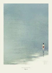 Vrouw in rustig water